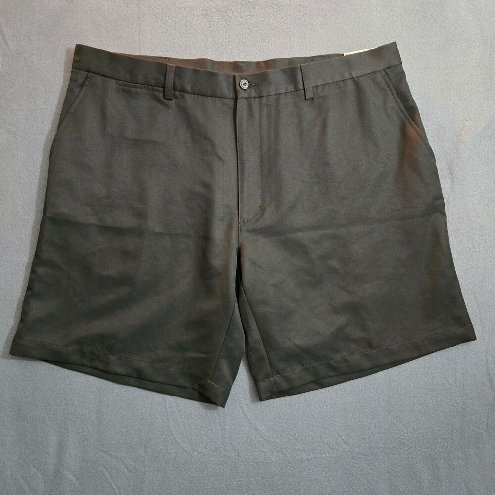 PGA Tour Tech Zone Men 42 9" Inseam Black Golf Shorts Score Card Pocket